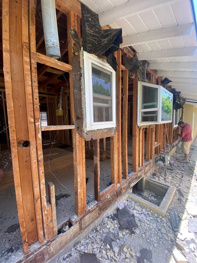 After construction site cleanup in San Diego