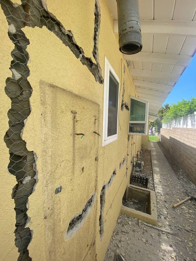 Before construction site cleanup in San Diego