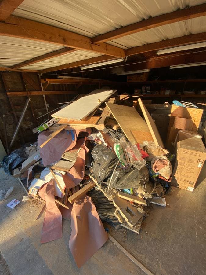 Before residential demolition and cleanup in San Diego