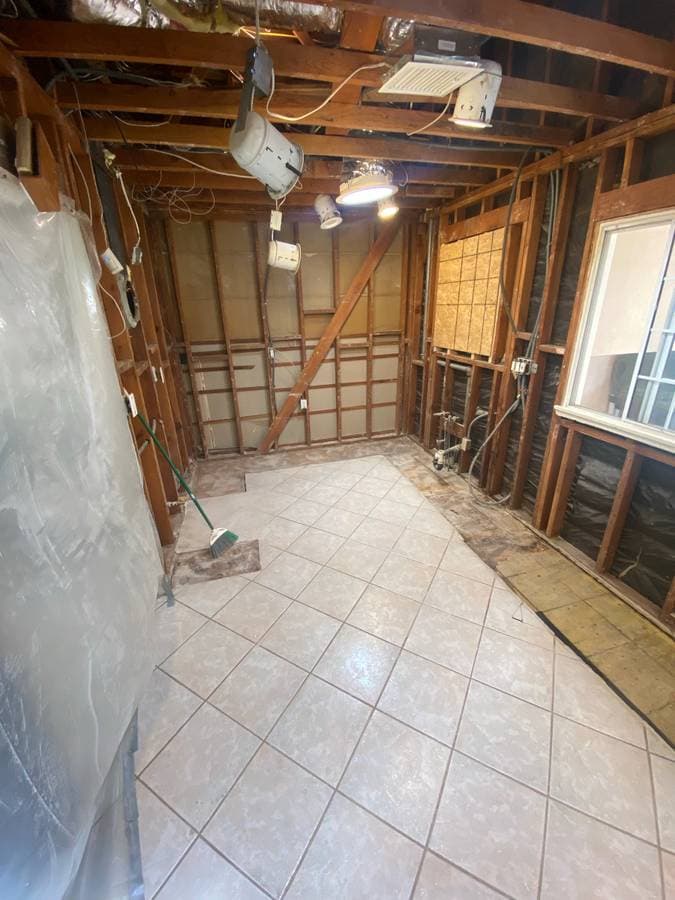 After bathroom demolition project in San Diego