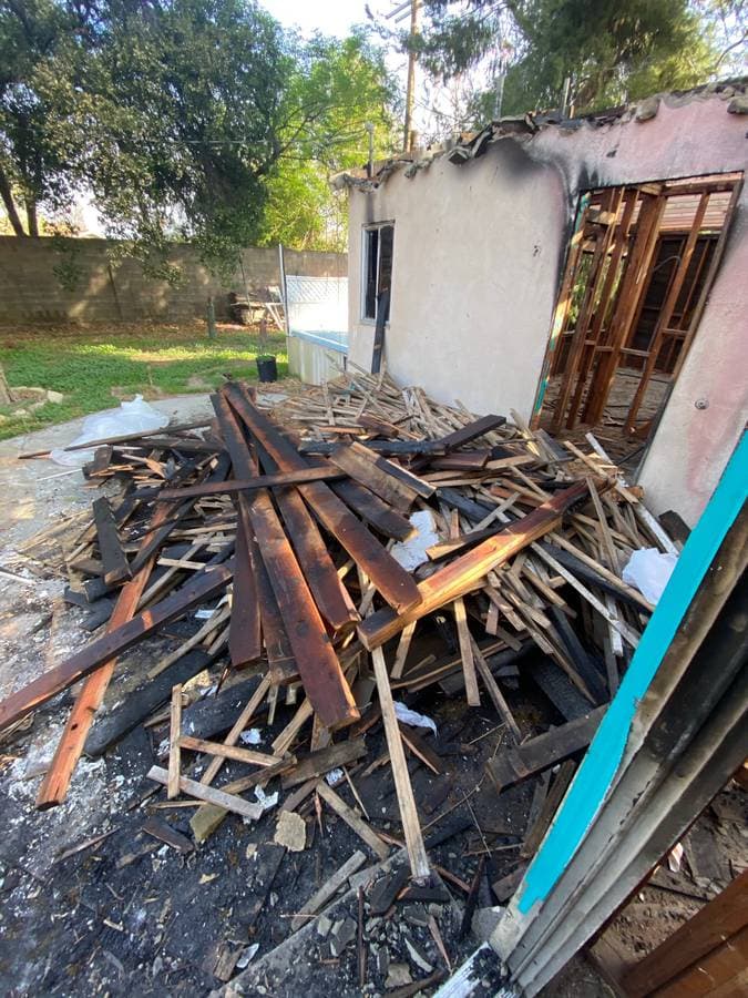 Before office space demolition in San Diego